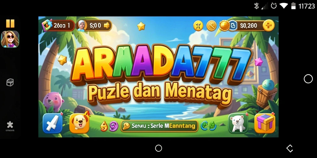Tampilan gameplay dari ARMADA777 yang menantang dan seru.