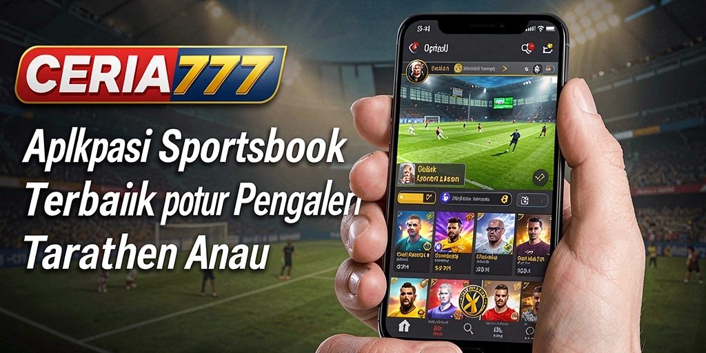 Screenshot utama CERIA777 menunjukkan antarmuka taruhan olahraga yang dinamis dan interaktif.