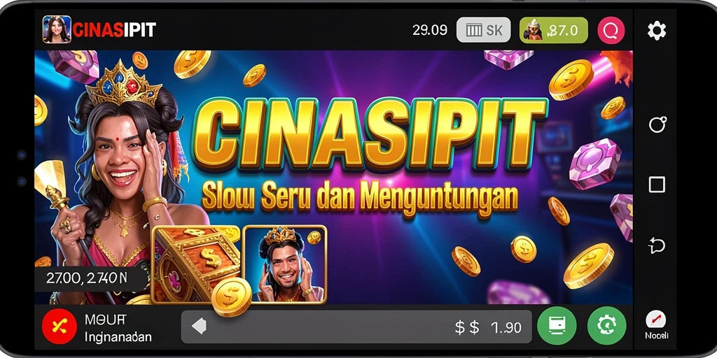 Tampilan gameplay CINASIPIT yang menarik dan penuh warna.