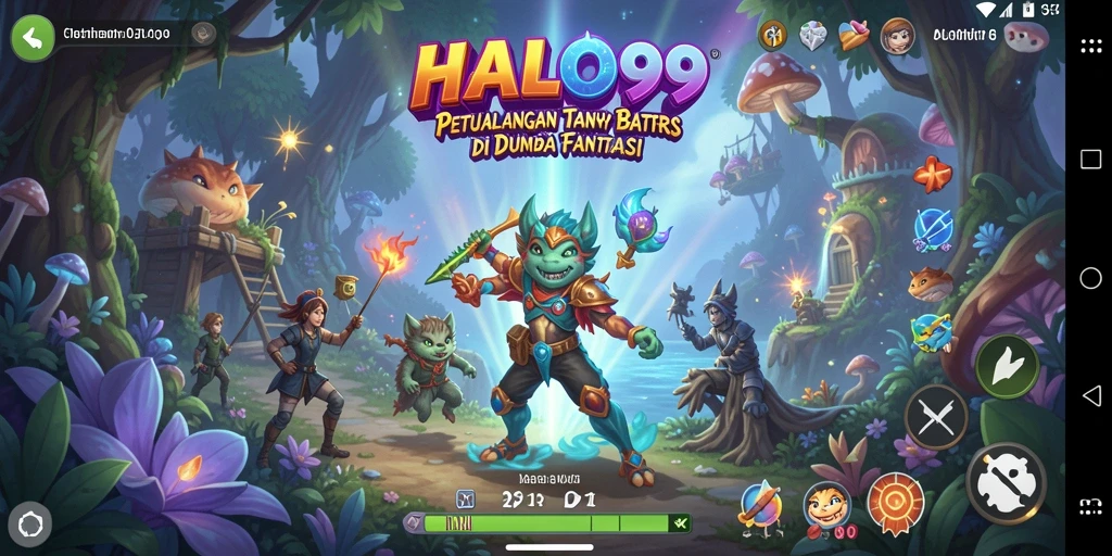 Tampilan menarik dari gameplay HALO99 dalam misi petualangan.