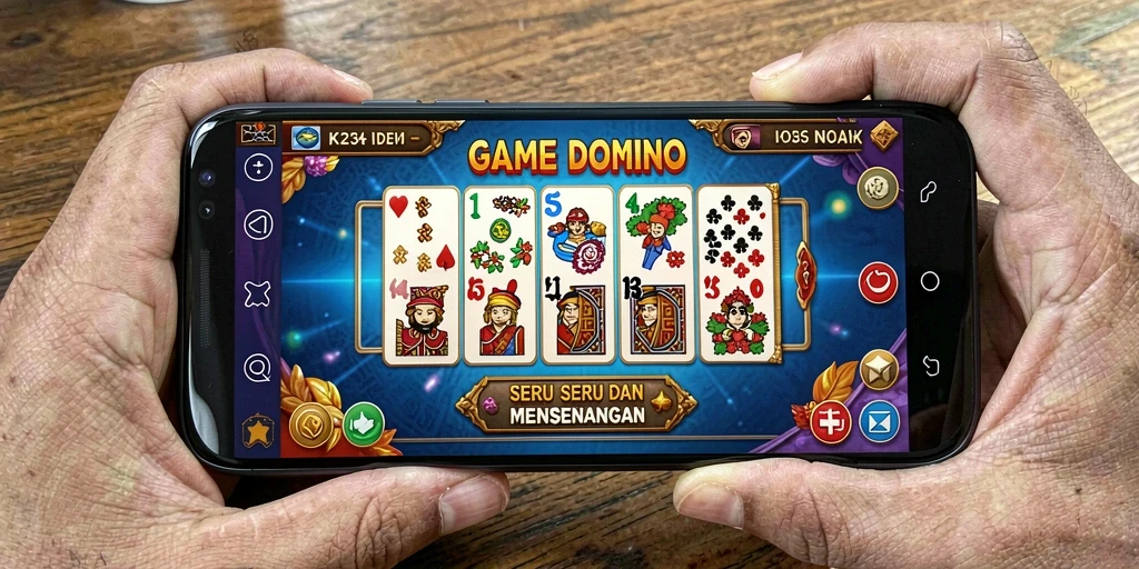Tampilan menarik dari gameplay seru game Domino K234.