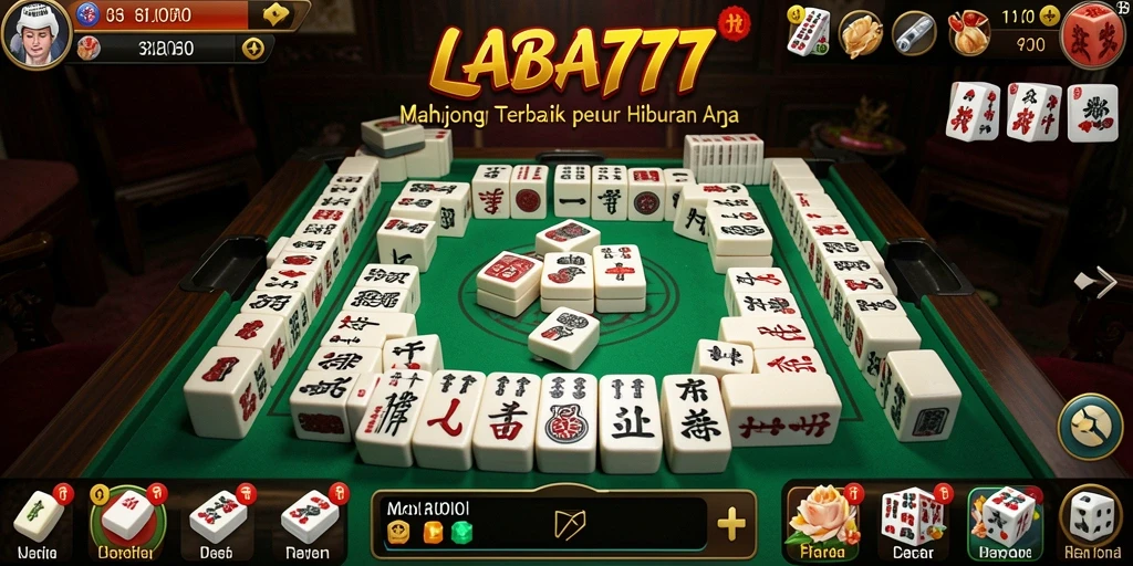 Screenshot menunjukkan gameplay seru dari LABA777 dengan elemen Mahjong yang menarik.