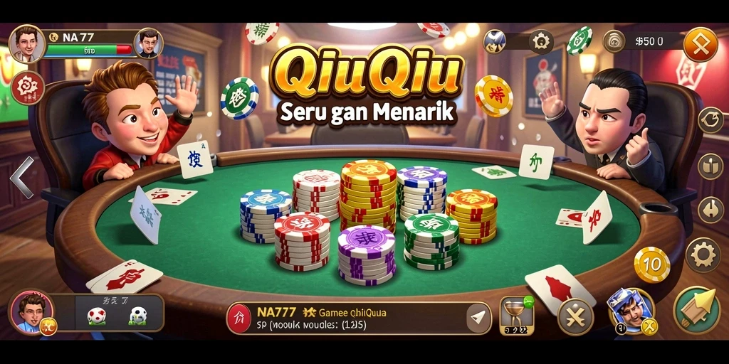 Gameplay QiuQiu yang menarik dan menegangkan.