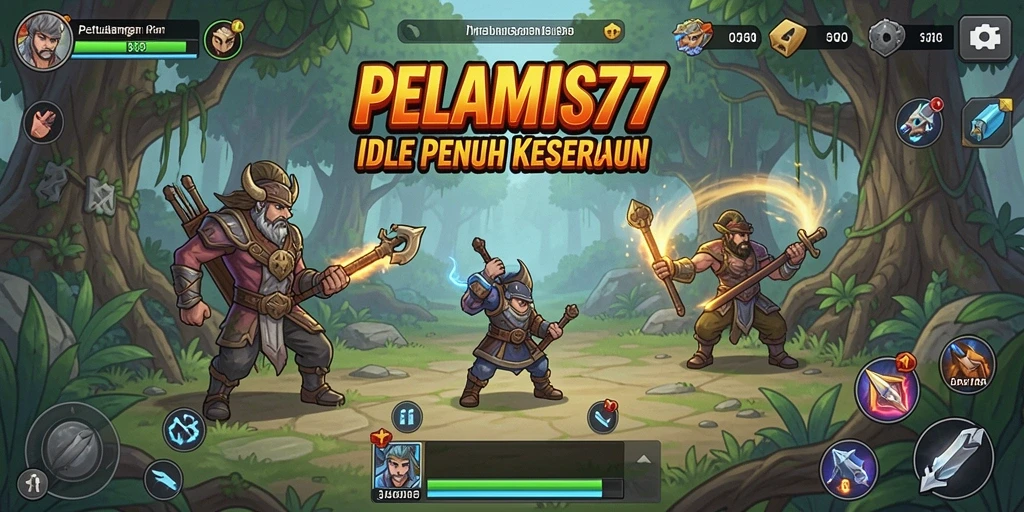 Tampilan screenshot dari gameplay PELAMIS77 yang menampilkan aksi Idle seru.