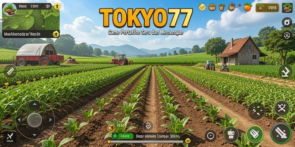 Tampilan gameplay Farming yang menarik di TOKYO77 dengan grafik yang menawan.