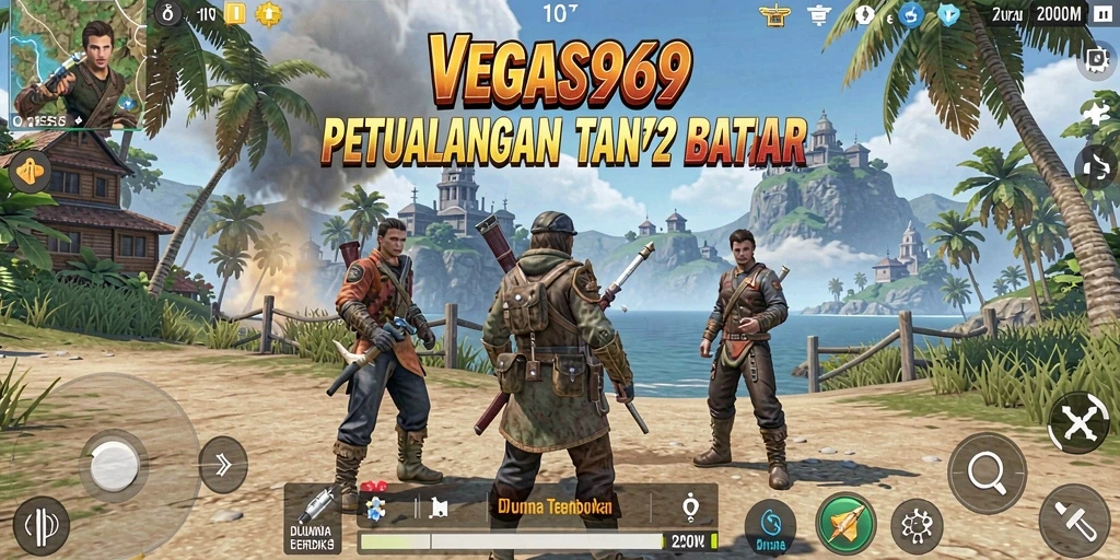Tampilan gameplay seru di dunia terbuka VEGAS969.